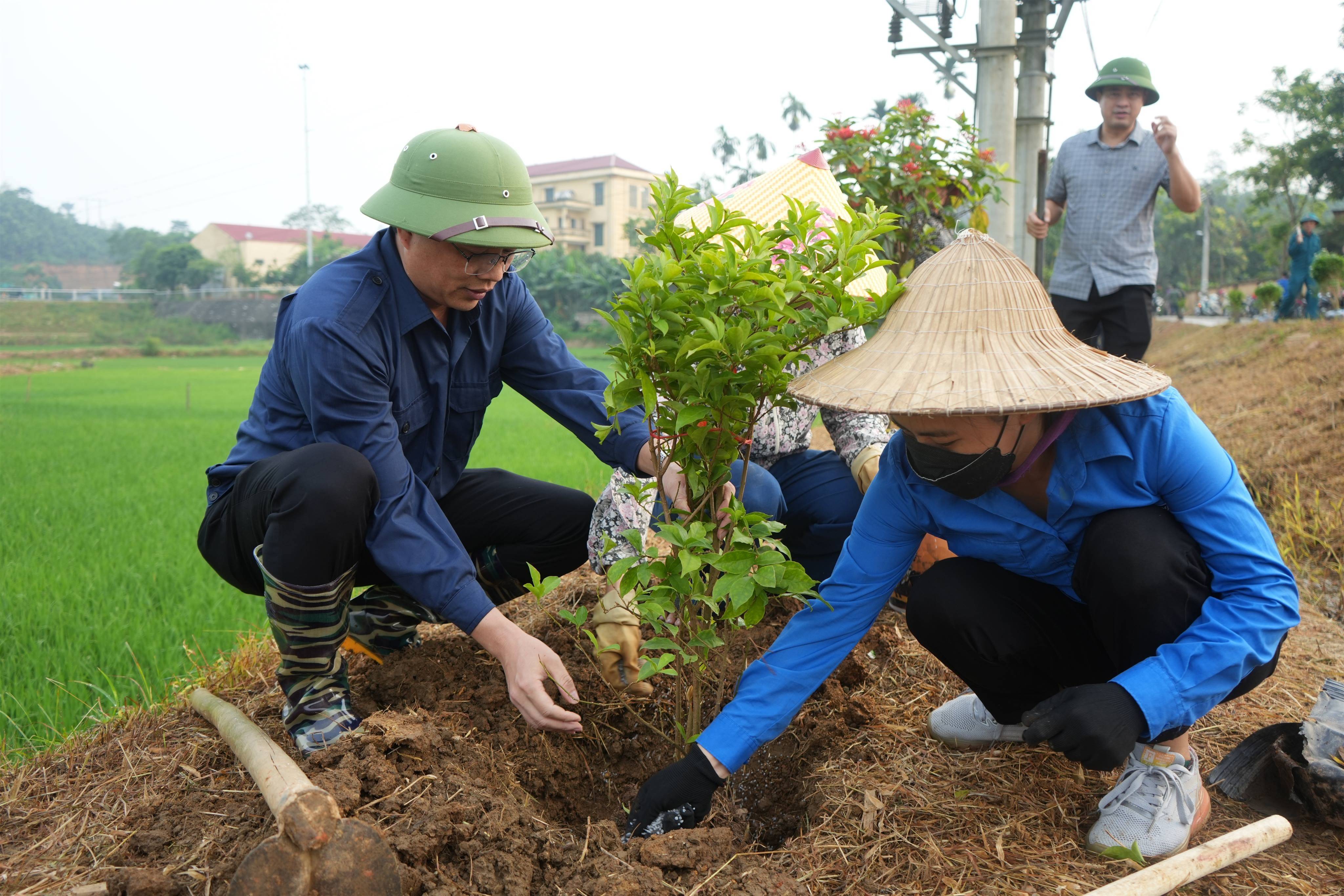 Trấn Yên (Lào Cai): Thắp sáng làng quê bằng hoa và niềm tin trước thềm Đại hội Đảng các cấp