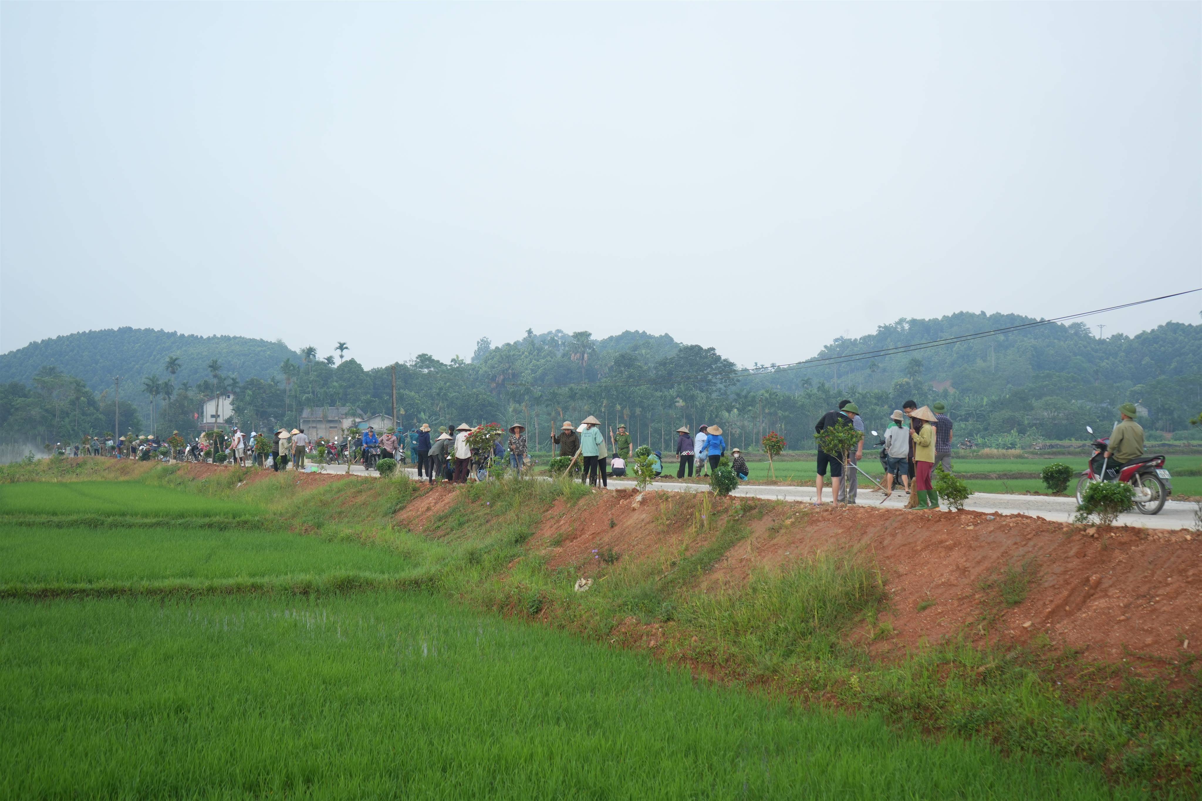 Trấn Yên (Lào Cai): Thắp sáng làng quê bằng hoa và niềm tin trước thềm Đại hội Đảng các cấp