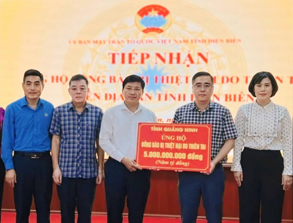 Quảng Ninh hỗ trợ 5 tỷ đồng giúp Điện Biên khắc phục hậu quả mưa lũ