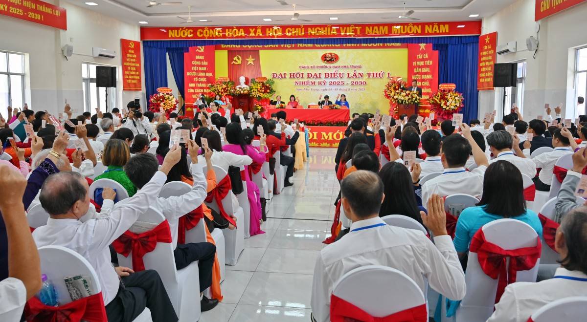 Đại hội Đảng bộ phường Nam Nha Trang (Khánh Hòa) lần thứ I thành công tốt đẹp