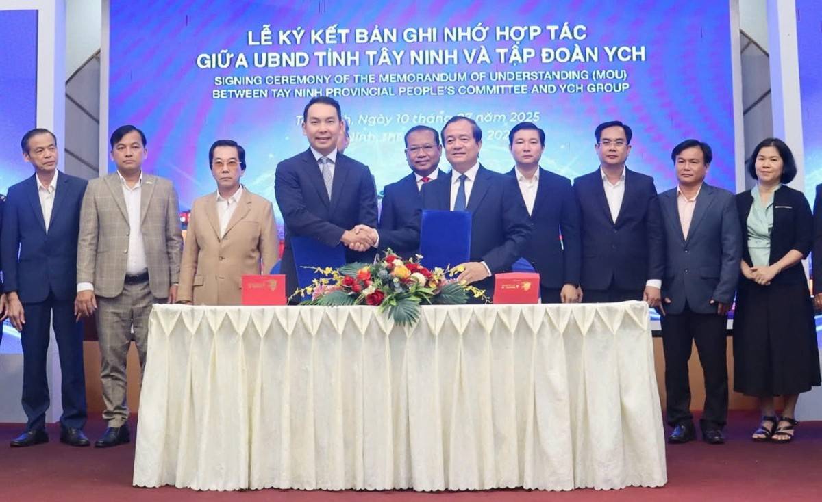 Phó Chủ tịch UBND tỉnh Tây Ninh Nguyễn Hồng Thanh tại buổi ký kết hợp tác với doanh nghiệp FDI tại tỉnh Tây Ninh