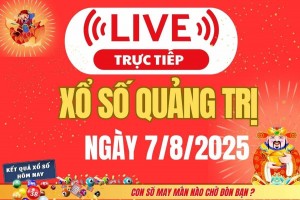 Xổ số Quảng Trị hôm nay ngày 7/8/2025 - XSQT 7/8 - Kết quả xổ số Quảng Trị hôm nay