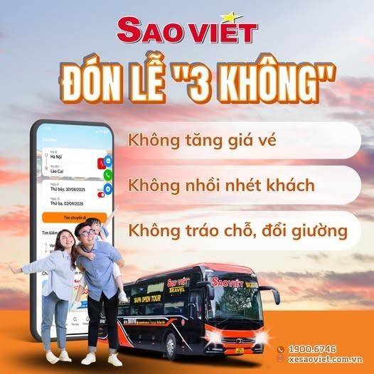 Sao Việt cam kết “3 KHÔNG” dịp lễ 2/9, phục vụ hành khách văn minh, minh bạch