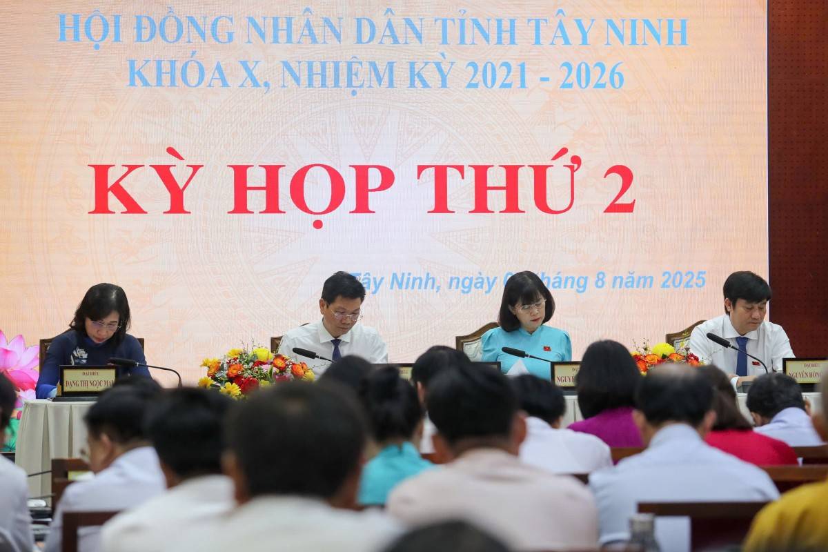  Kỳ họp thứ 2 của Hội đồng nhân dân (HĐND) tỉnh Tây Ninh khóa X 