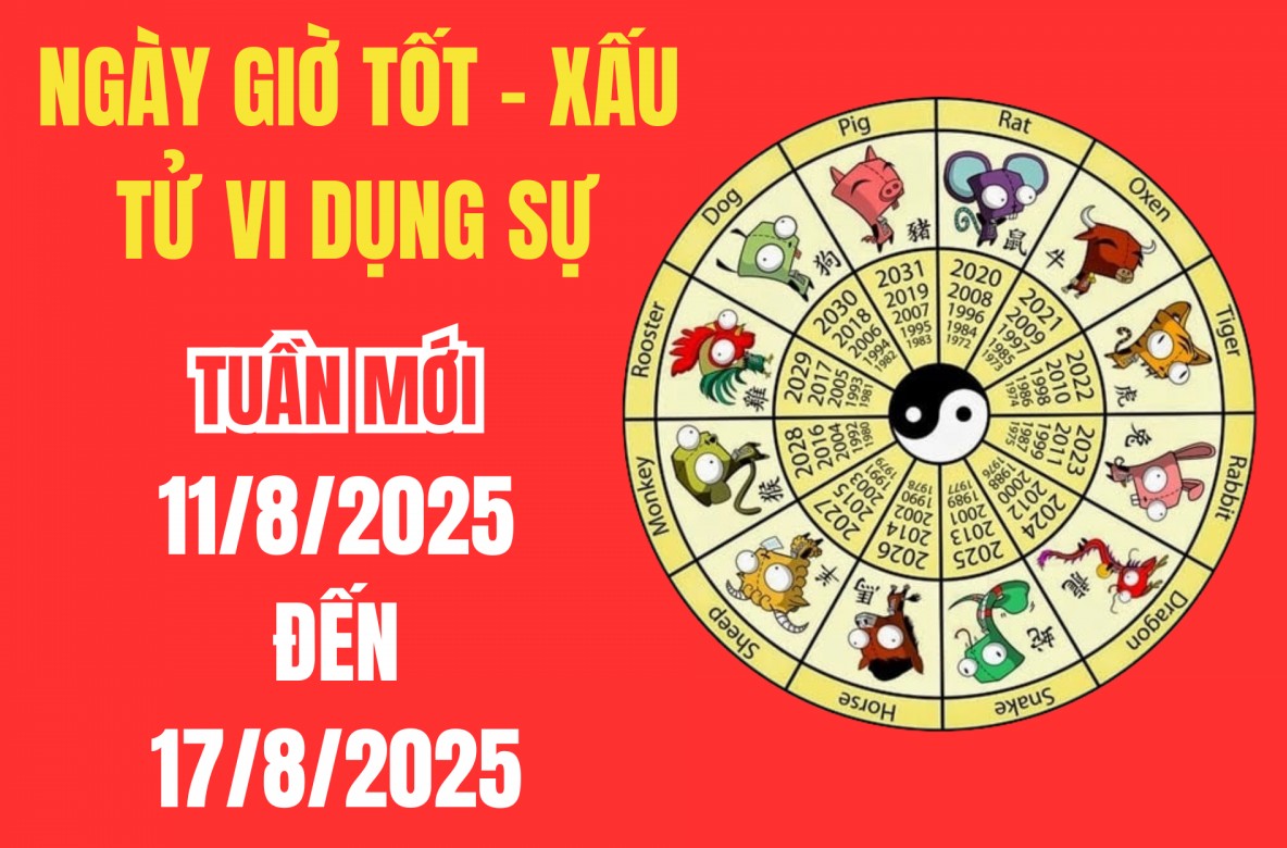 Xem ngày giờ tốt xấu – Tử vi tuần mới từ 11/8 - 17/8/2025: Ngày đẹp, giờ tốt cho khai trương, xuất hành và ký kết hợp đồng