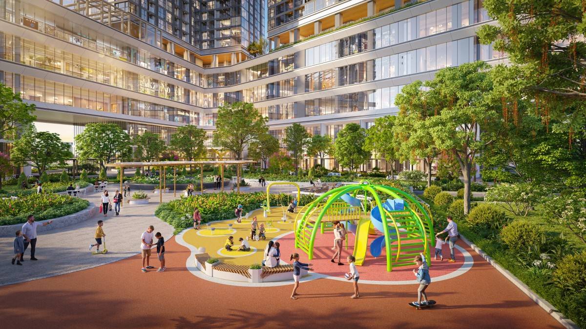 Khu vườn Hạnh Phúc – Nơi cư dân Sun Feliza Suites tận hưởng giây phút “chữa lành”   Ảnh: Sun Property