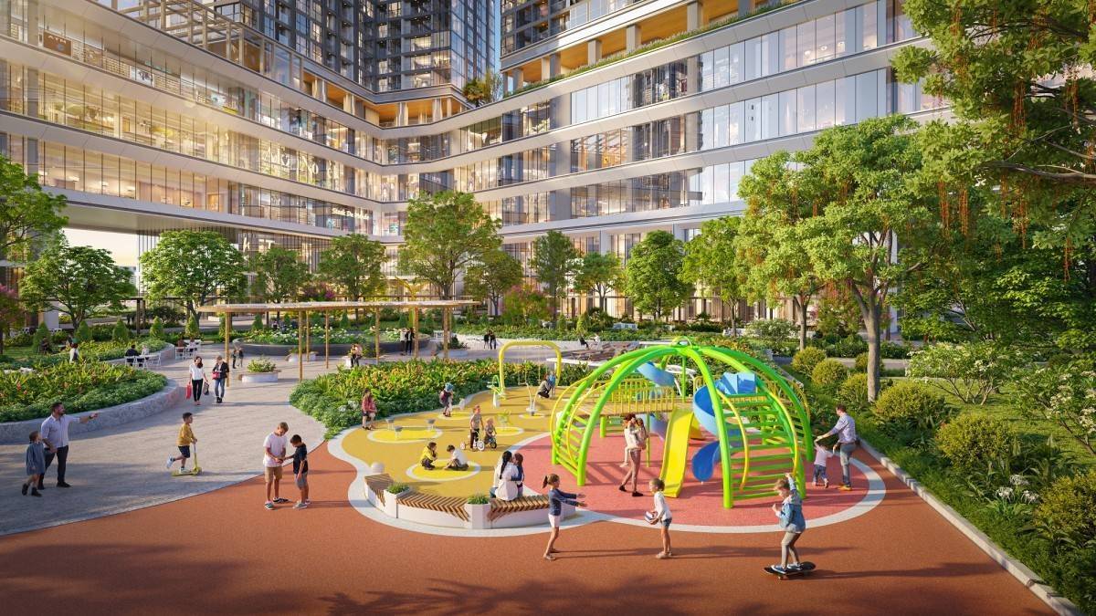 Cảm hứng “ngũ phúc” tại khu vườn Feliz Jardin trung tâm tổ hợp Sun Group Cầu Giấy