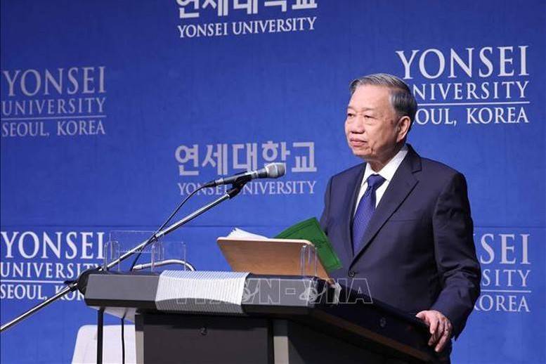 Toàn văn phát biểu của Tổng Bí thư Tô Lâm tại Đại học Yonsei (Hàn Quốc)