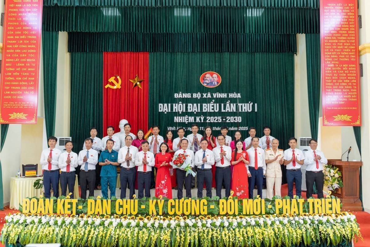 Đại hội Đảng bộ xã Vĩnh Hòa lần thứ nhất: Dấu mốc mới, tầm nhìn 2030