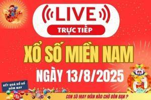 TRỰC TIẾP: Kết quả Xổ số miền Nam hôm nay 13/8/2025 - XSMN 13/8 - XSMN thứ Tư cập nhật mới nhất