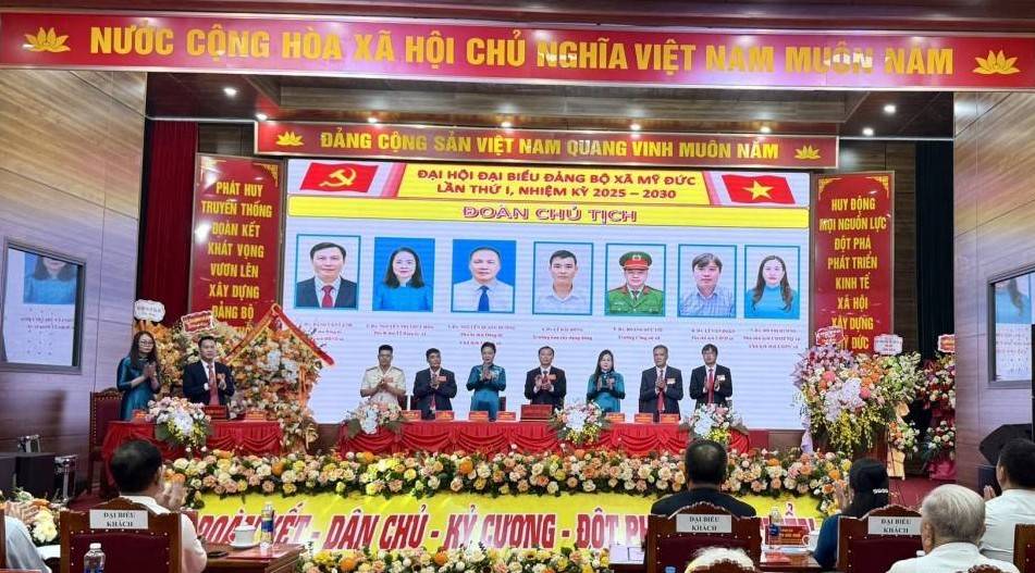 Khát vọng vươn xa từ Đại hội Đảng bộ xã Mỹ Đức lần thứ I: Một ý chí, một hành động vì nhân dân