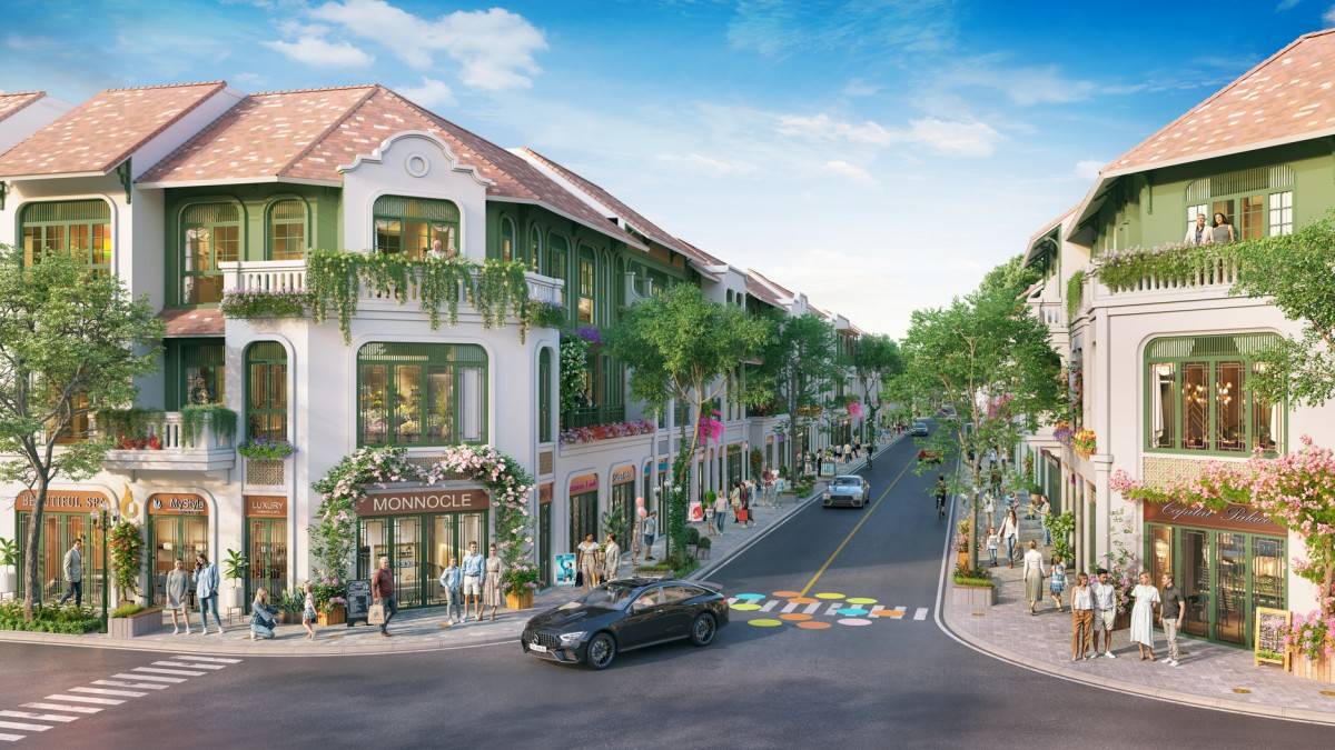 Phân khu Kim Ngân 2 ghi điểm nhờ mật độ dân cư thấp, đa dạng sản phẩm bất động sản. (Ảnh: Sun Property)