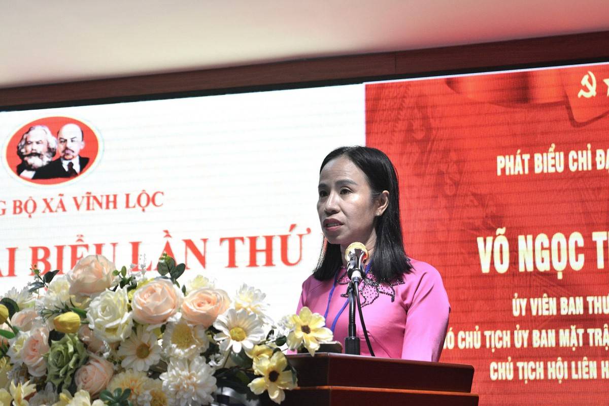 Võ Ngọc Thanh Trúc - Ủy viên Ban Thường vụ Thành ủy, Phó Chủ tịch Ủy ban Mặt trận Tổ quốc Việt Nam Thành phố, Chủ tịch Hội Liên hiệp Phụ nữ Thành phố