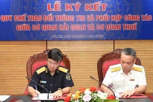 Cục Thuế và Cục Hải quan ký Quy chế mới tăng cường trao đổi thông tin, chống gian lận