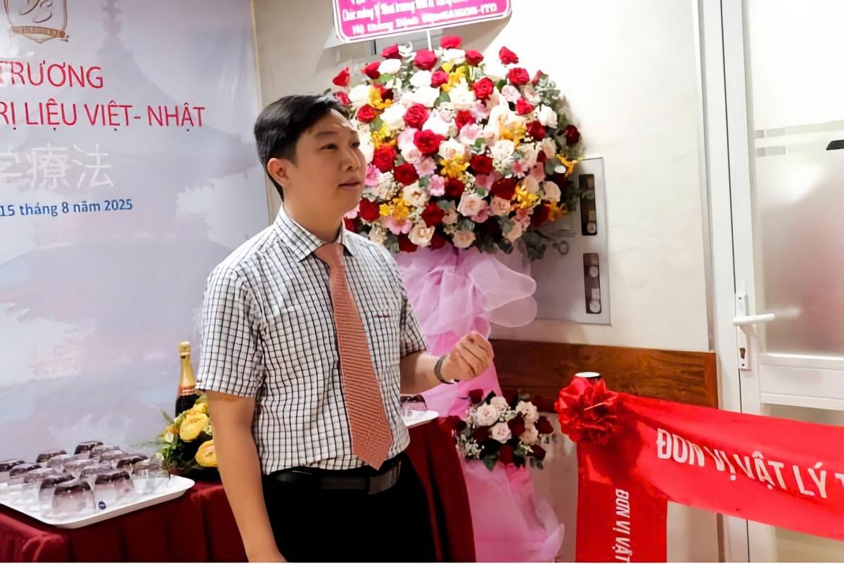 TS. BS Lê Minh Tiến – Trưởng dự án Đơn vị Vật lý trị liệu Việt – Nhật