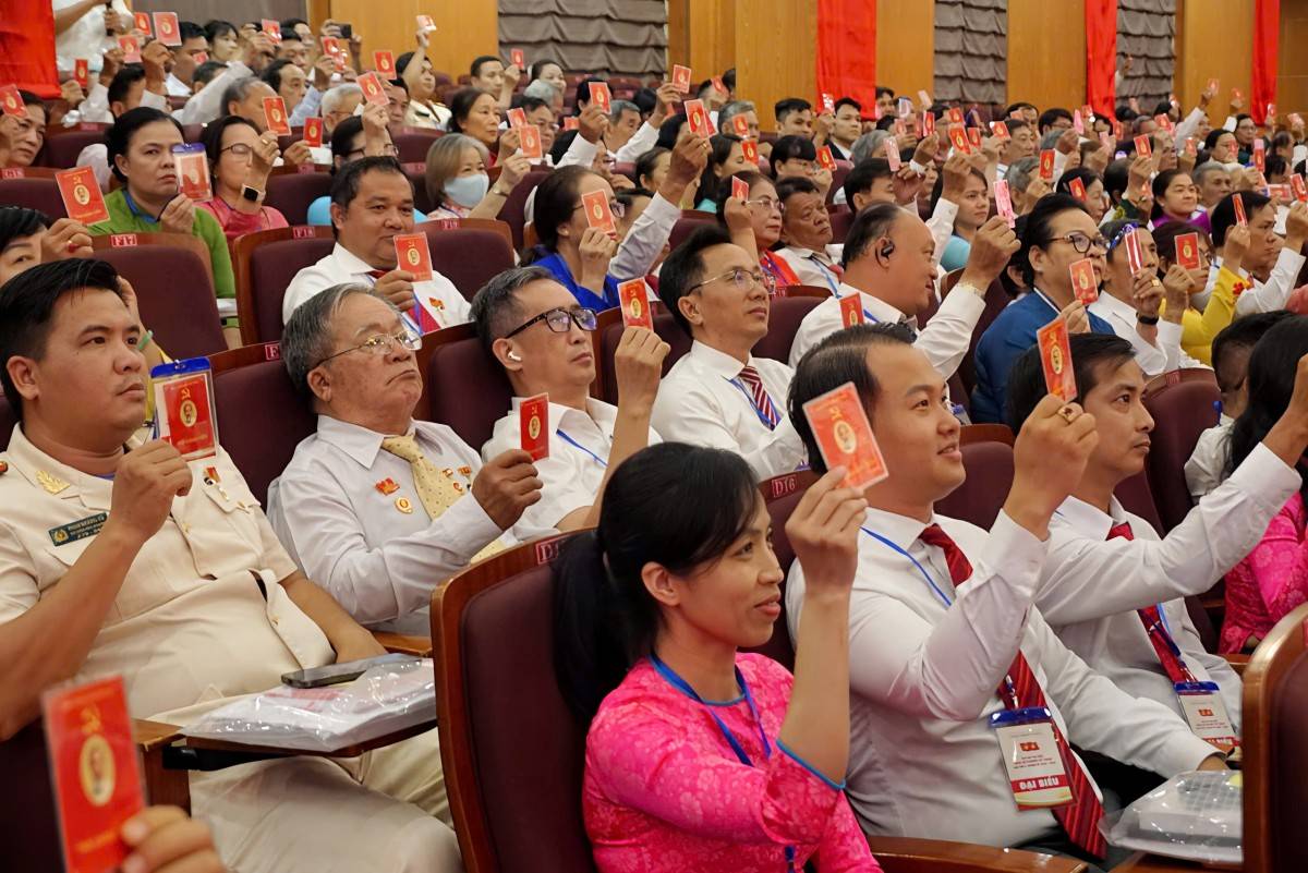  Đại hội đã nhất trí cao về nội dung báo cáo và nghị quyết mà Đại hội đã đề ra