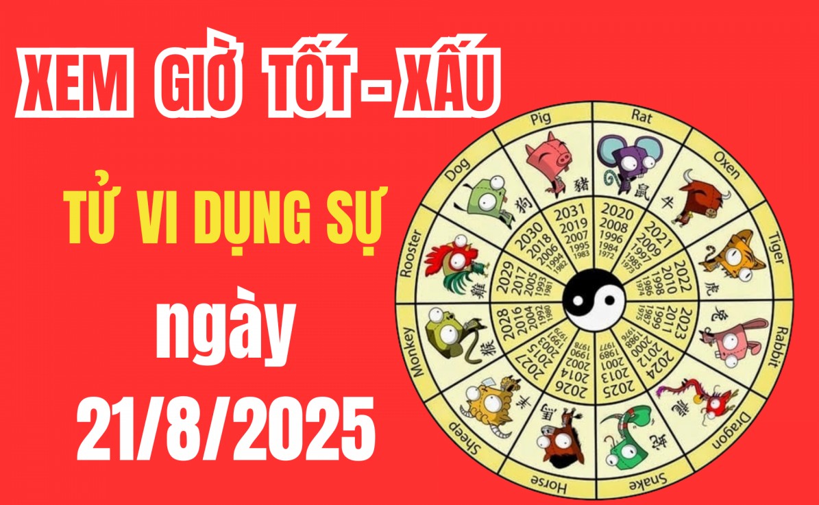 Tử vi hôm nay ngày 21/8/2025: Cát hung đầy đủ theo 9 yếu tố tử vi dụng sự quan trọng
