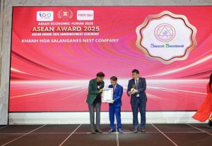 Yến Sào Khánh Hòa Vinh dự đón nhận Giải thưởng Top 10 thương hiệu nổi tiếng ASEAN 2025