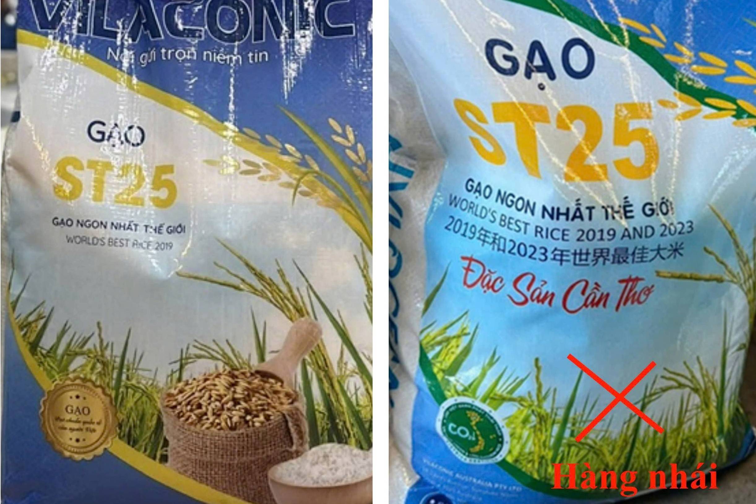 Thương hiệu gạo ST25 VILACONIC bị làm nhái tại Úc: Nguy cơ và cảnh báo