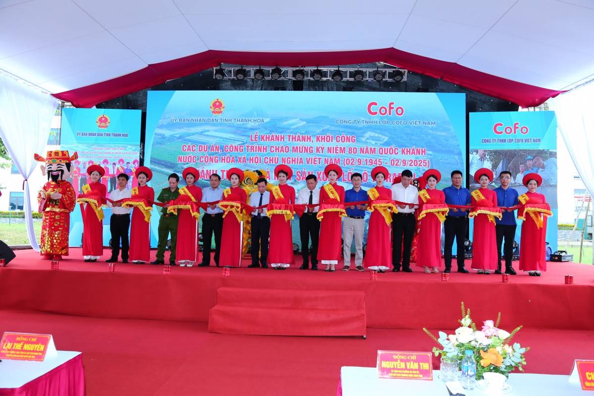 Thanh Hóa: Khánh thành Nhà máy sản xuất lốp ô tô có tổng mức đầu tư trên 64 triệu USD