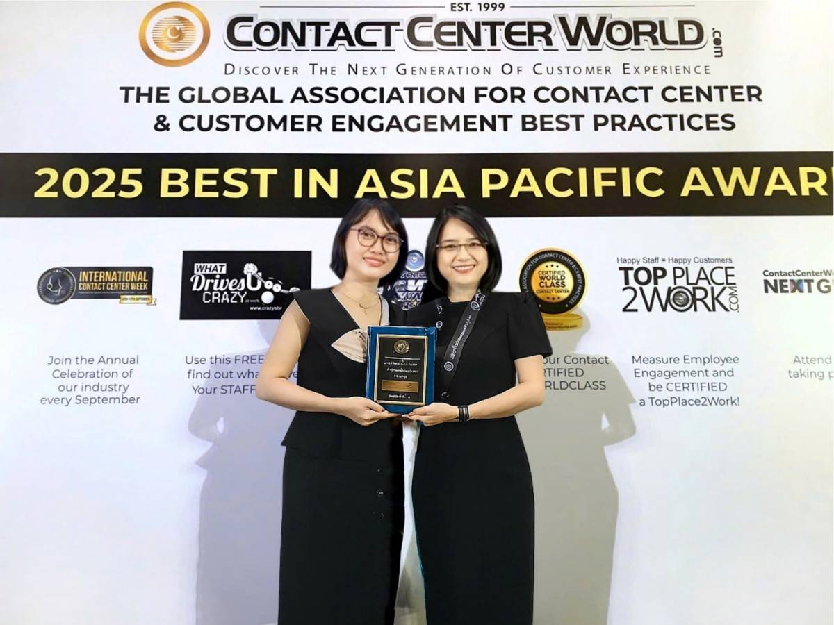 BIDV giành giải thưởng Trung tâm chăm sóc khách hàng tốt nhất Châu Á Thái Bình Dương