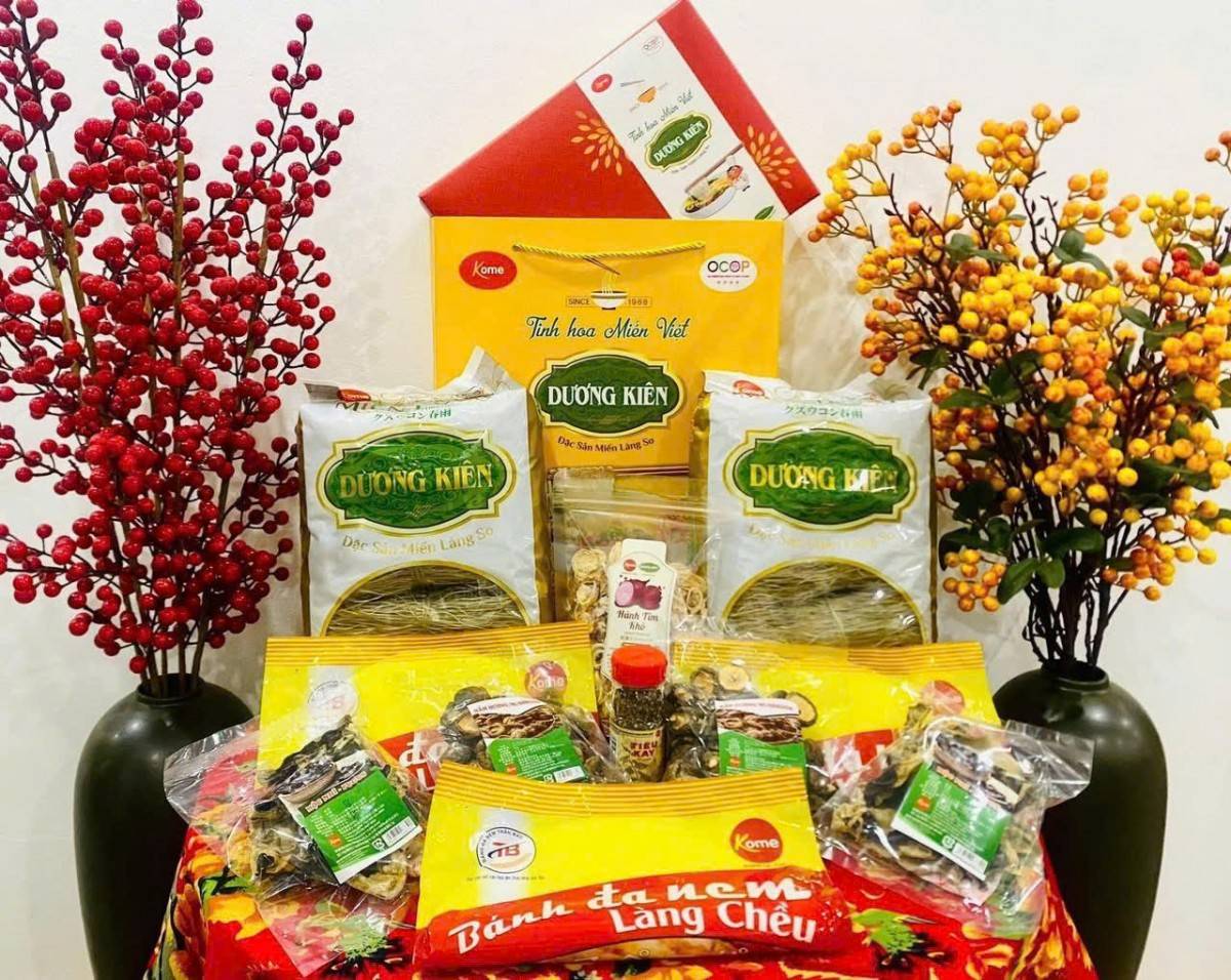 ( Sản phẩm Miến dong Dương Kiên xuất khẩu sang Nhật)