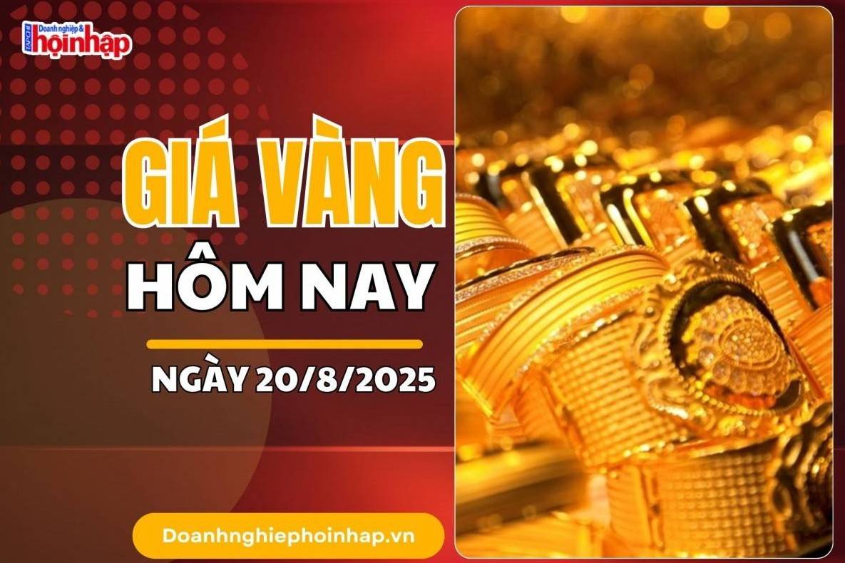 Giá vàng hôm nay 20/8: Vàng miếng tiếp tục leo thang, neo vững ở 125 triệu đồng/lượng