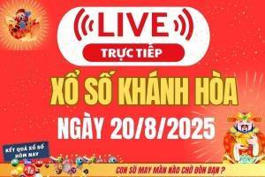 TRỰC TIẾP: Xổ số Khánh Hòa hôm nay ngày 20/8/2025 - XSKH 20/8 - Kết quả xổ số Khánh Hòa hôm nay