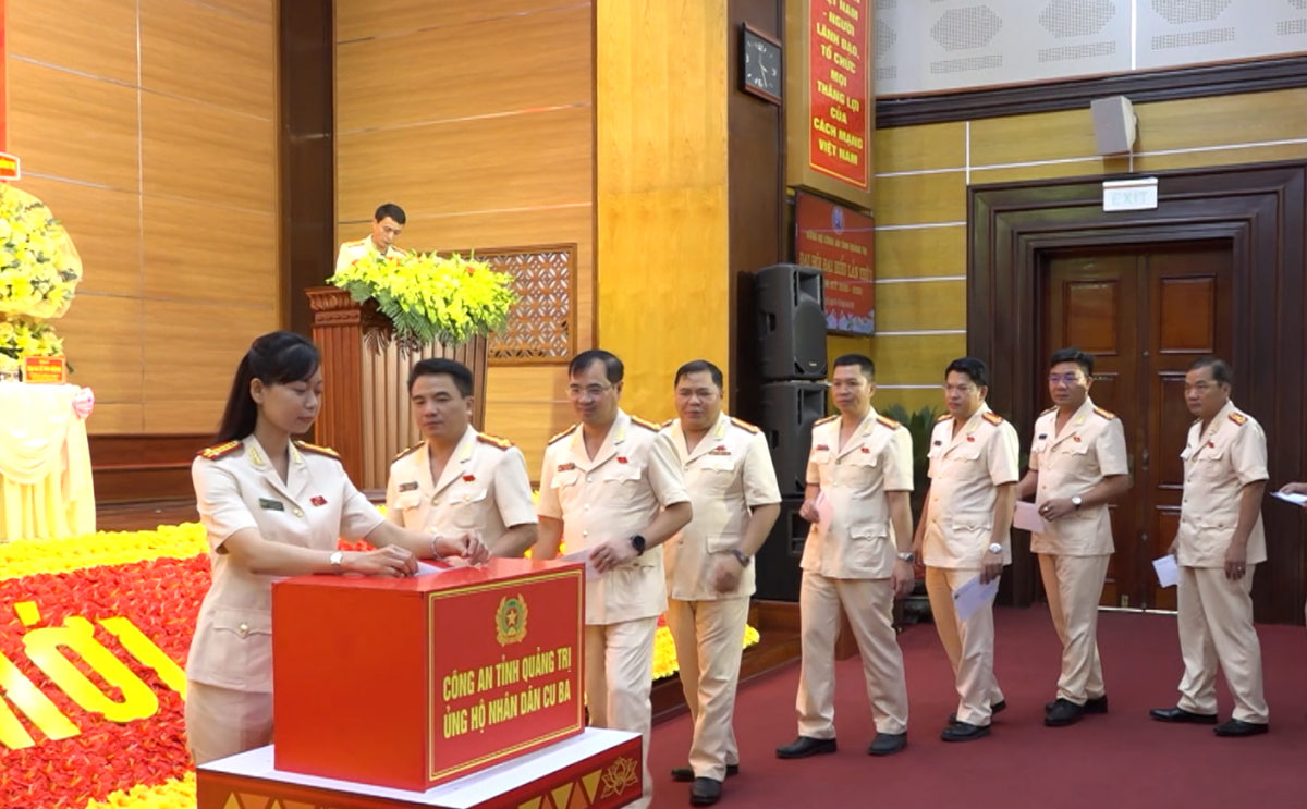 Công an tỉnh Quảng Trị quyên góp hơn 350 triệu đồng ủng hộ nhân dân Cu Ba