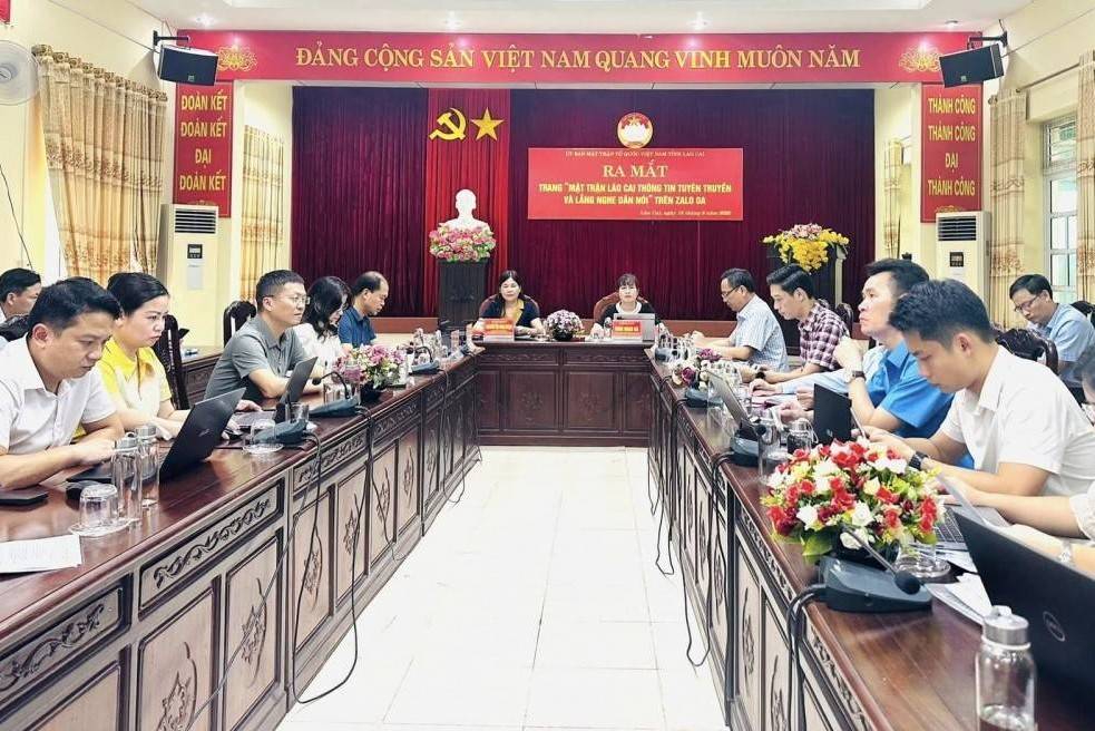 MTTQ Việt Nam tỉnh Lào Cai ra mắt Trang Zalo OA: Đổi mới để lắng nghe ý kiến nhân dân