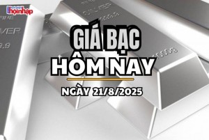 Giá bạc hôm nay 21/8/2025: Giá bạc thế giới tăng trở lại, trong nước biến động trái chiều