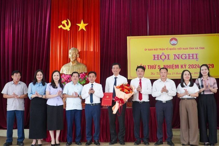 Ông Nguyễn Thành Đồng làm Phó Chủ tịch Thường trực Ủy ban MTTQ Việt Nam tỉnh Hà Tĩnh