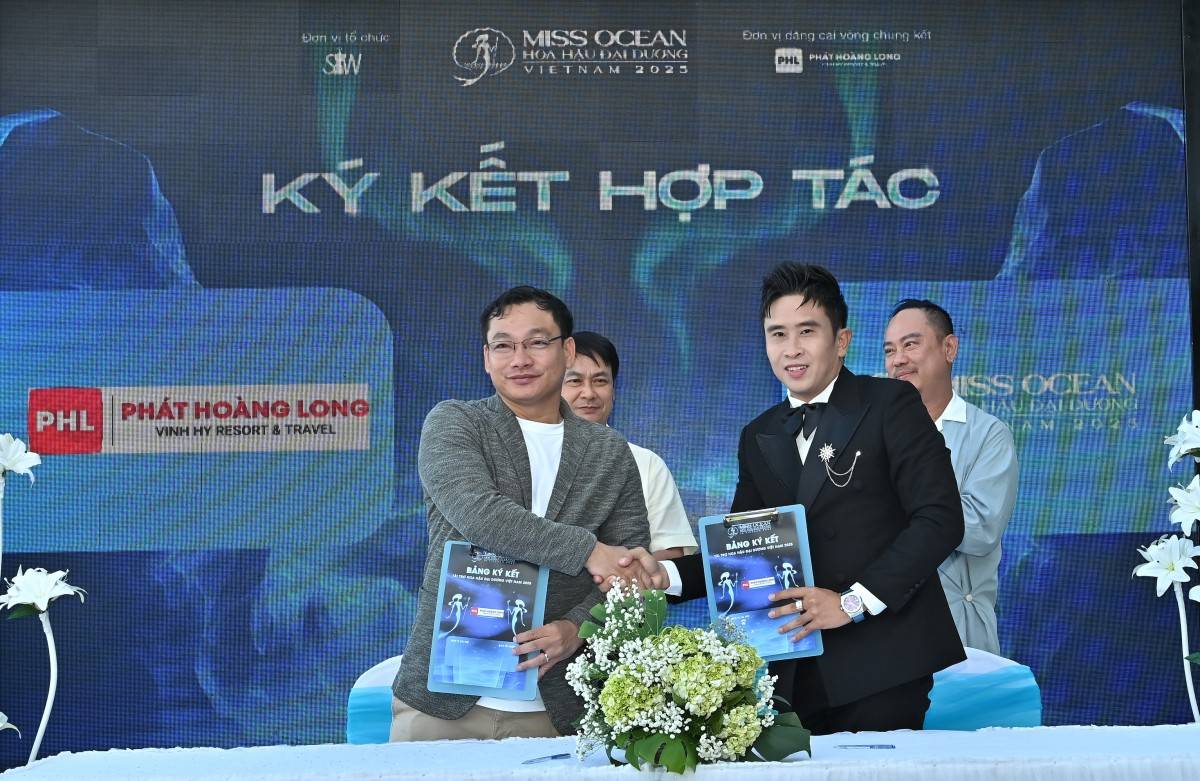 Hoa hậu Đại Dương Việt Nam 2025 rực rỡ giữa vịnh biển Vĩnh Hy