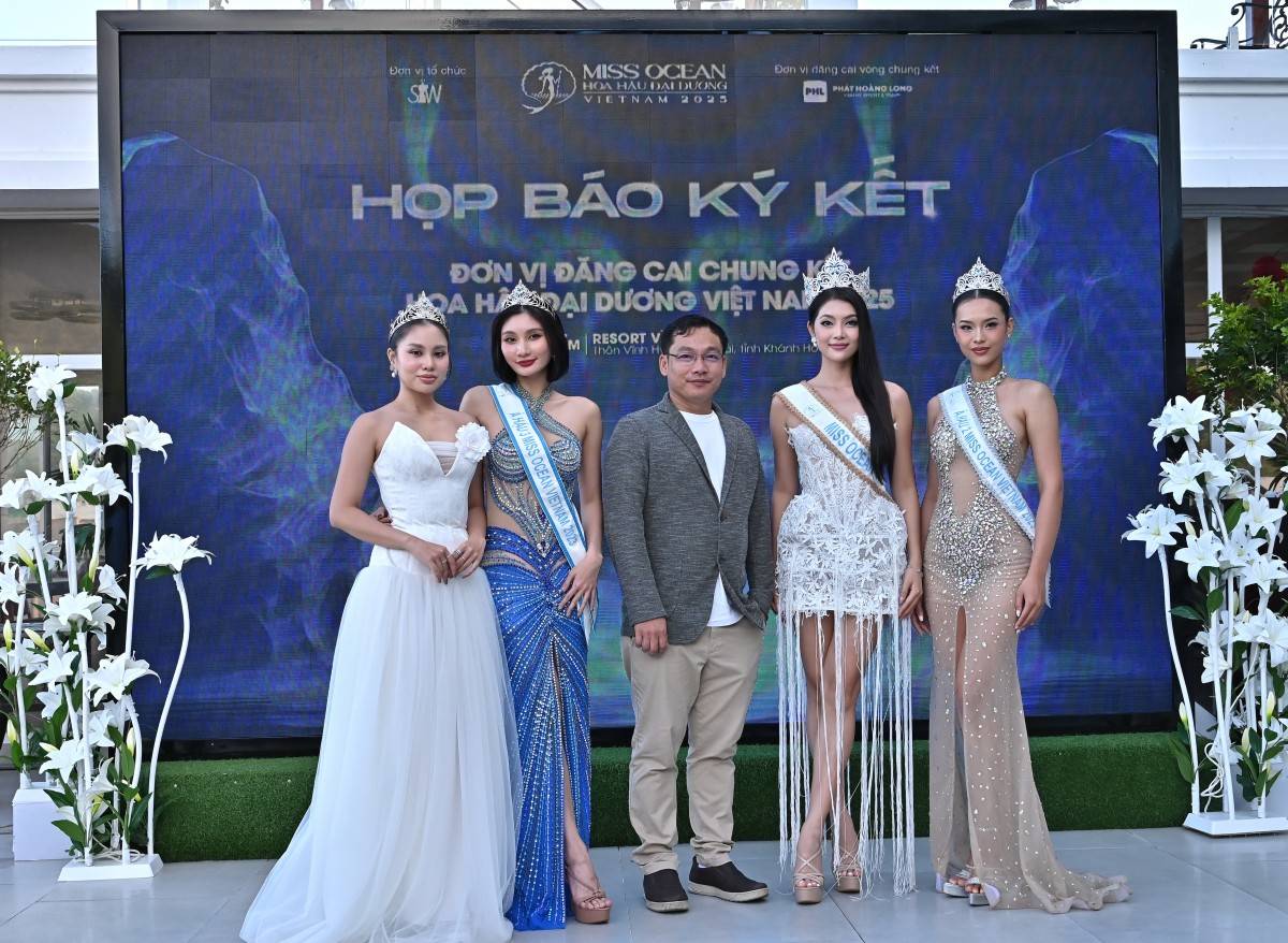 Hoa hậu Đại Dương Việt Nam 2025 rực rỡ giữa vịnh biển Vĩnh Hy