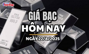 Giá bạc hôm nay 22/8/2025: Giá bạc trong nước và thế giới tiếp đà tăng, nhà đầu tư chờ tín hiệu từ Fed