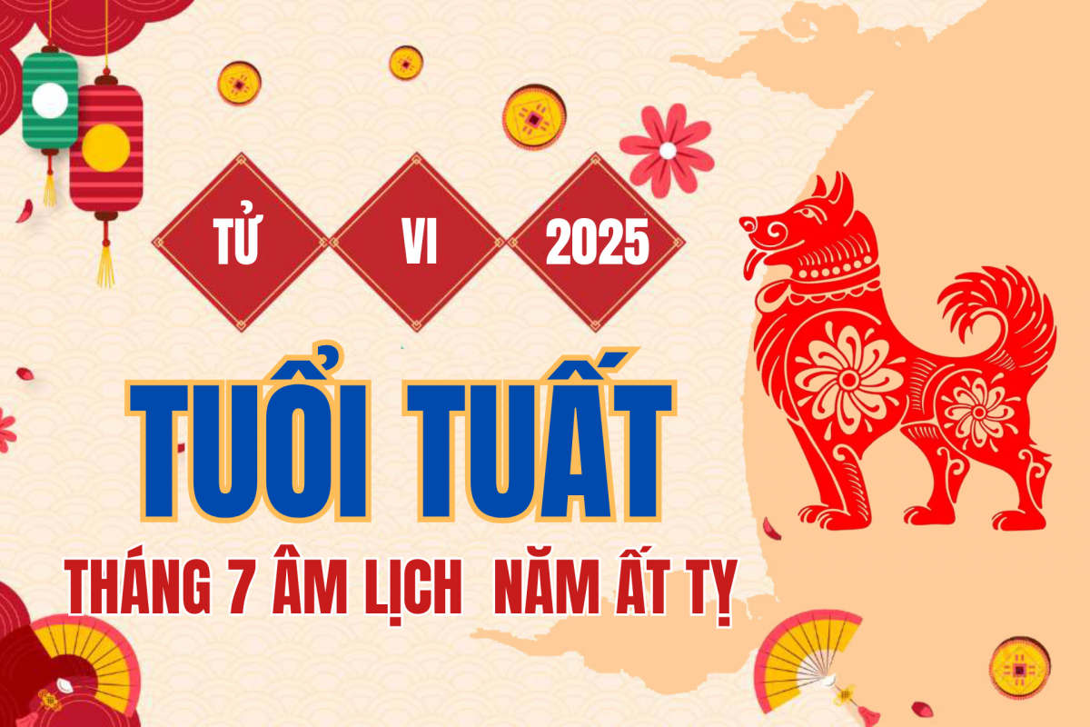 Tử vi Tuổi Tuất  tháng 7 năm 2025: Cát tinh hội tụ, sự nghiệp bật lên tầm cao mới