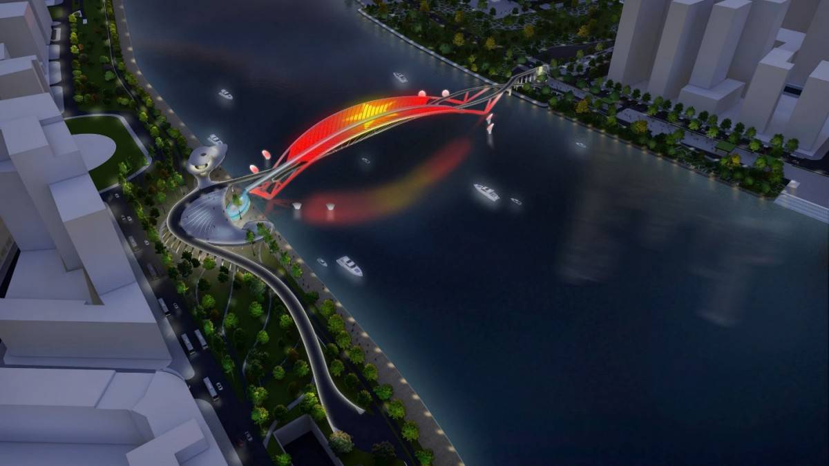 CC1 – nhà thầu chính tại dự án cầu đi bộ qua sông Sài Gòn