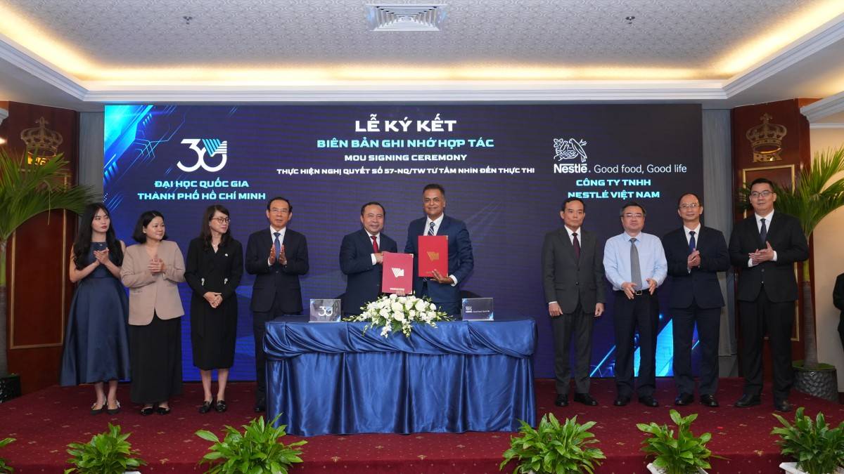 Nestlé Việt Nam và Đại học Quốc gia TP.HCM ký kết hợp tác nhằm phối hợp triển khai nhiều sáng kiến thiết thực về đào tạo, phát triển và kết nối nhân tài trẻ 