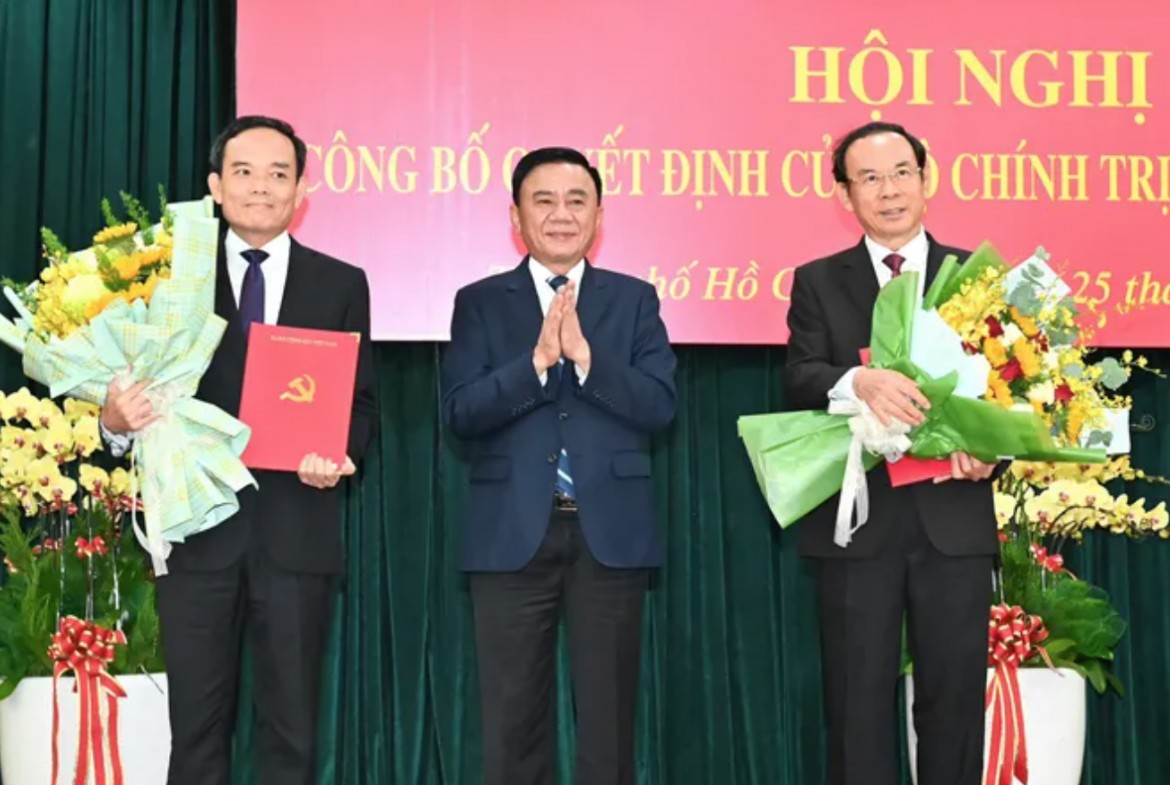 Ông Trần Lưu Quang giữ chức Bí thư Thành ủy TP. Hồ Chí Minh