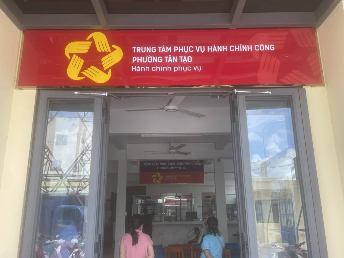 Trung tâm phục vụ hành chính công phường Tân Tạo