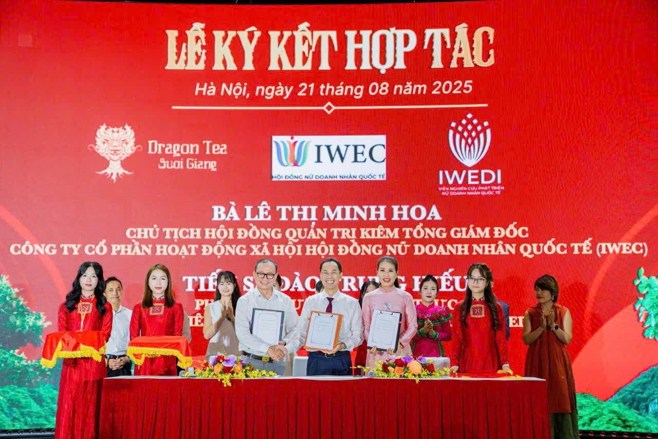 IWEDI và HYH Group bắt tay đưa trà Shan Tuyết Suối Giàng vươn tầm thế giới