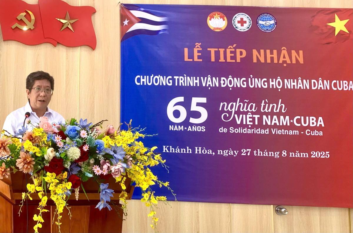 Ra mắt Ban Chấp hành Hội Chữ thập đỏ Khánh Hòa, phát động thư ngỏ ủng hộ Cuba