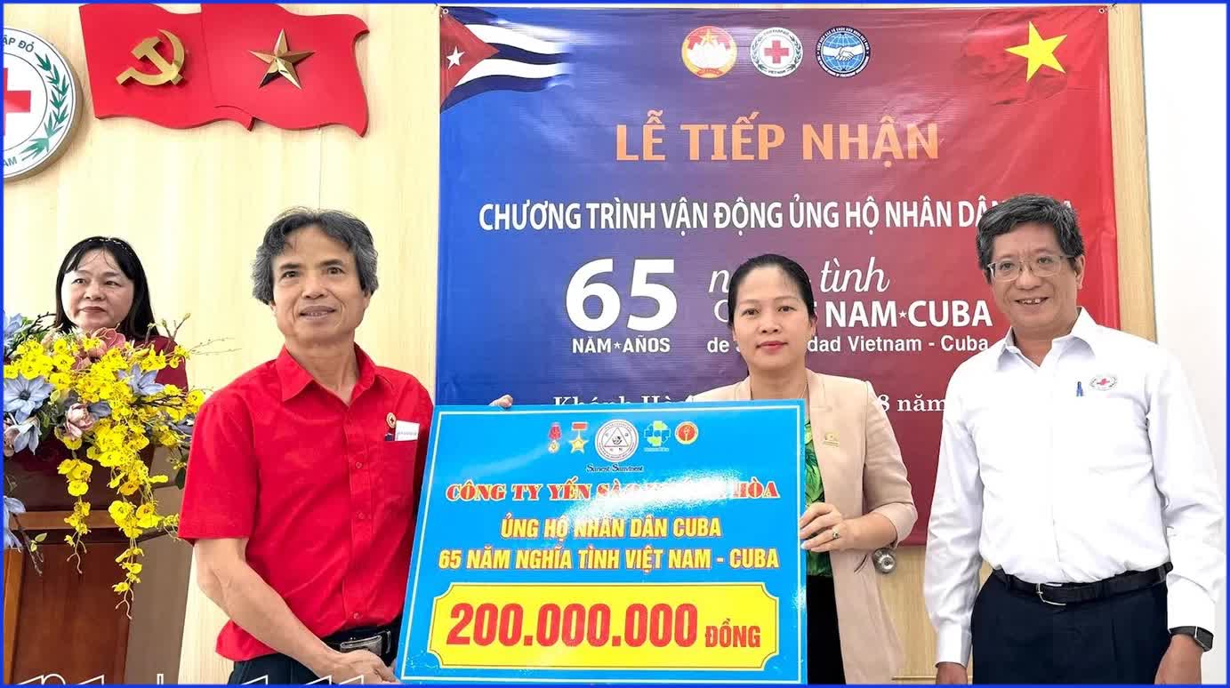Ra mắt Ban Chấp hành Hội Chữ thập đỏ Khánh Hòa, phát động thư ngỏ ủng hộ Cuba