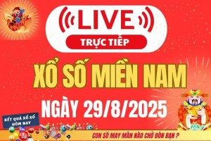 TRỰC TIẾP: Kết quả Xổ số miền Nam hôm nay 29/8/2025 - XSMN 29/8 - XSMN thứ Sáu cập nhật mới nhất