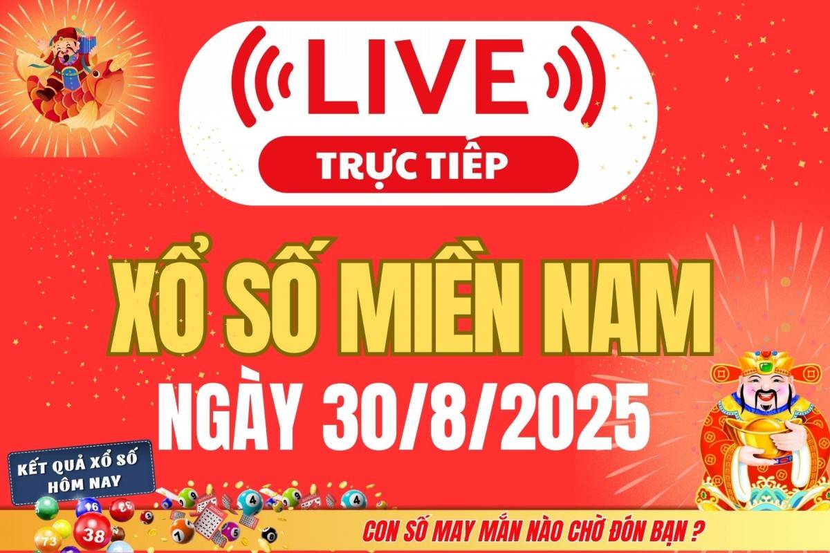 TRỰC TIẾP: Kết quả Xổ số miền Nam hôm nay 29/8/2025 - XSMN 29/8 - XSMN thứ Sáu cập nhật mới nhất TRỰC TIẾP: Kết quả Xổ số miền Nam hôm nay 29/8/2025 - XSMN 29/8 - XSMN thứ Sáu cập nhật mới nhất