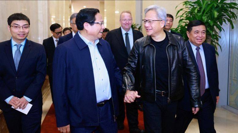 Thủ tướng Phạm Minh Chính và Tỷ phú Jensen Huang