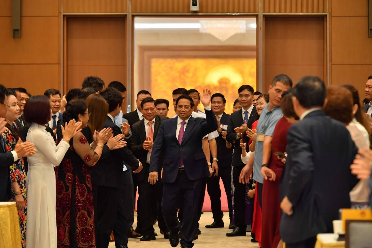 Thủ tướng Phạm Minh Chính: Doanh nghiệp là lực lượng tiên phong xây dựng Việt Nam hùng cường