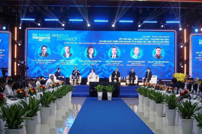 Các doanh nghiệp tham gia chia sẻ tại Ngày Vi mạch bán dẫn Đà Nẵng năm 2025