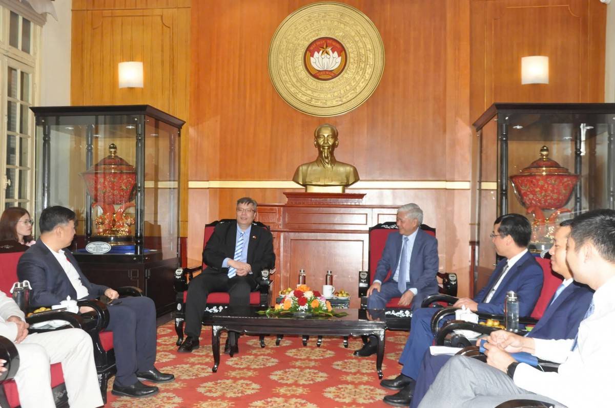 Chủ tịch Ủy ban Trung ương MTTQ Việt Nam tiếp Hiệp hội Doanh nhân Đầu tư Việt Nam - Hàn Quốc