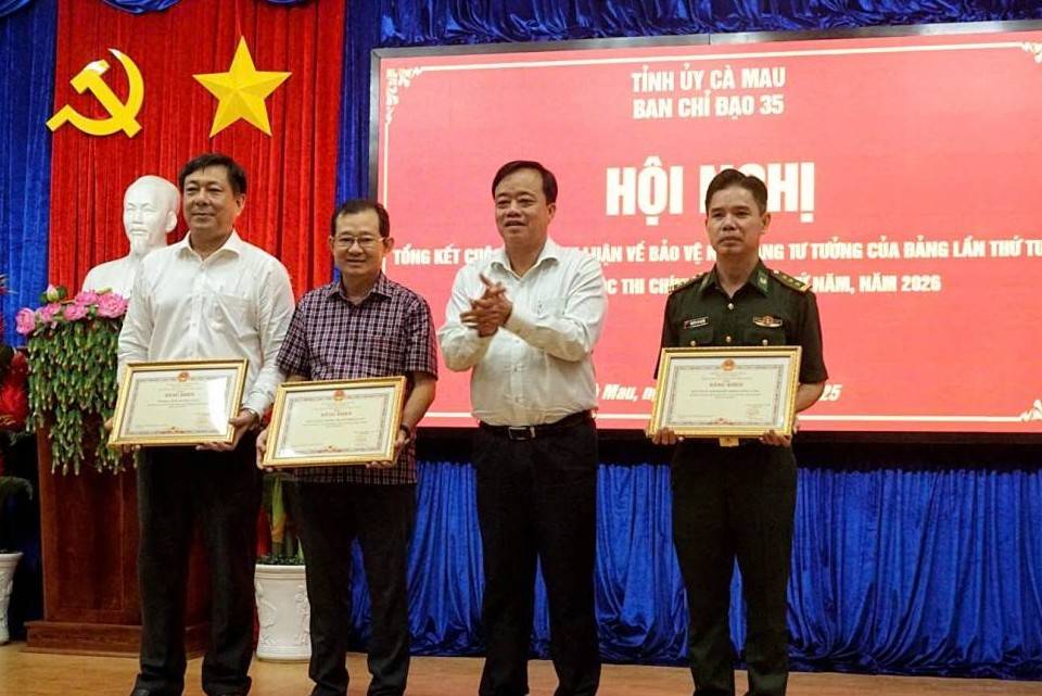 Cà Mau tổng kết Cuộc thi chính luận bảo vệ nền tảng tư tưởng của Đảng lần thứ tư, năm 2025